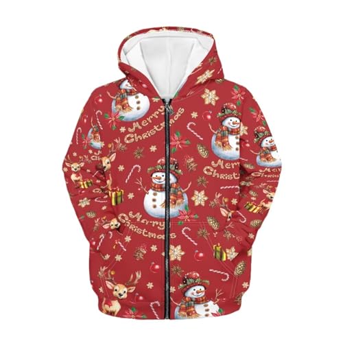 Hawapod Outerwear Zip Up Hoodies For Kids Long Sleeve Pockets Sweatshirt For Boys Girls 6-16 Years