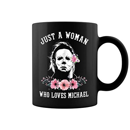 Solo un gran fanático de las películas de terror y la taza de café del villano asesino de micheal - regalo negro para los fanáticos del terror amantes padres hermanos en el día de la mujer día de la m