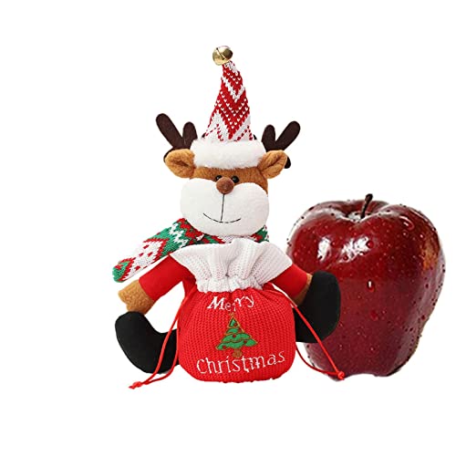 Saco da Noite de Natal | Sacos de Natal Presente Sacos de Deleite com Papai Noel Fofo, Estilos de Re