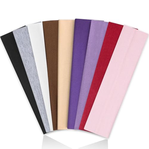 Headbands for Women Non Slip, 9Pcs Soft Elastic Hair Bands f