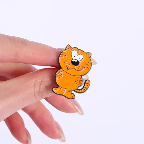 Image of Cute Enamel Pins Cartoon Lapel Pin Brooch Badge for Backpack Jackets Funny Tiger Pins for Gift Anime Enamel Pin for Clothing Hat Decoration