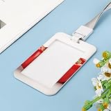 Two Red Bell Peppers ID Badge Holder with Adjustable Lanyard Cute Name Badge Reel for Women Work Office Nurses Doctor - Image 6