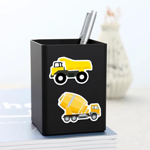 20 PCS Engineering Vehicle Theme Fridge Magnets, Eco-Friendly ABS Material with Strong Neodymium Magnet Core, Suitable for Kids & Adults, Perfect for Fridge, Computer, Luggage, Skateboard