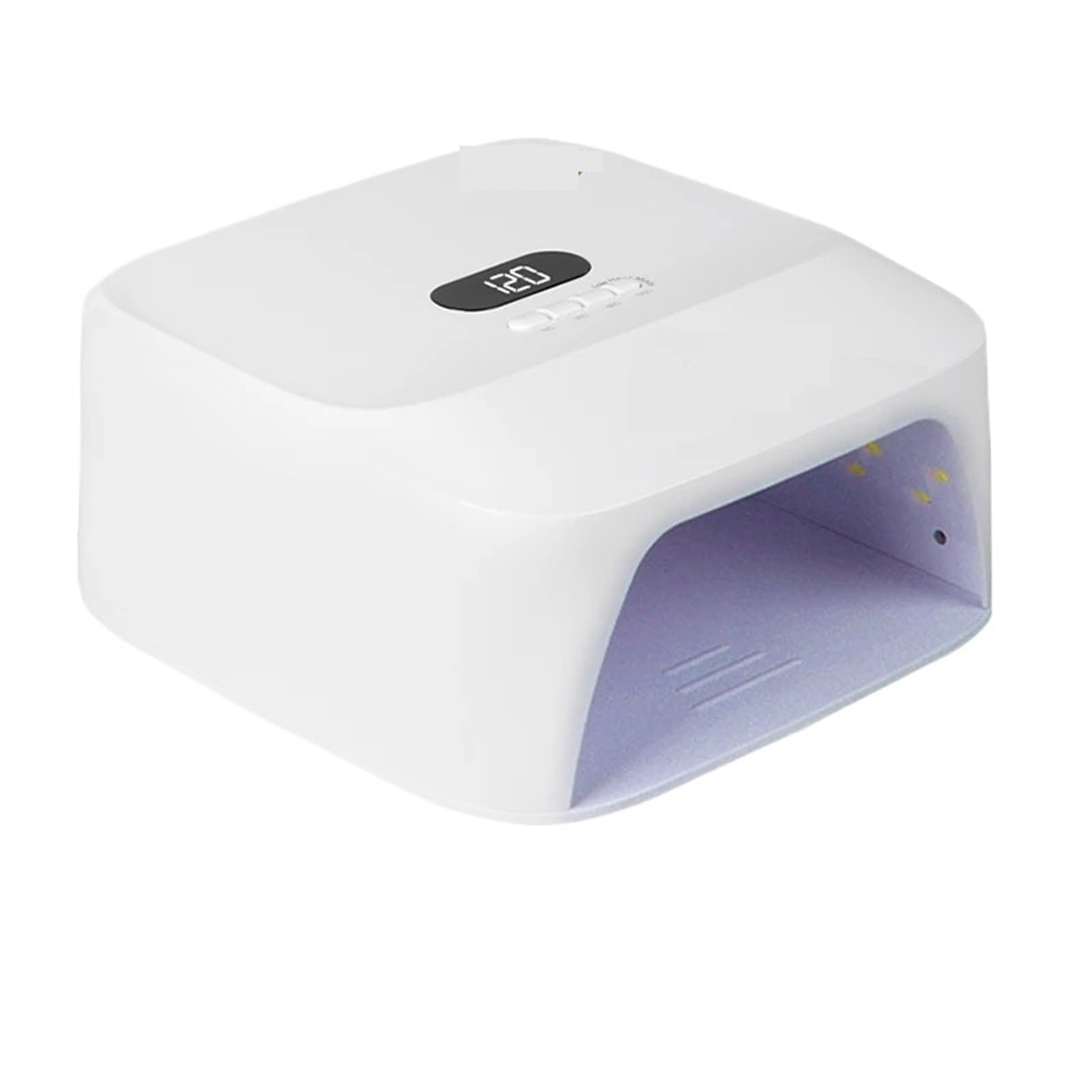 Lámpara UV para uñas, Secador de uñas profesional UV LED recargable 48 W con 4 temporizadores y sensor automático secado rápido