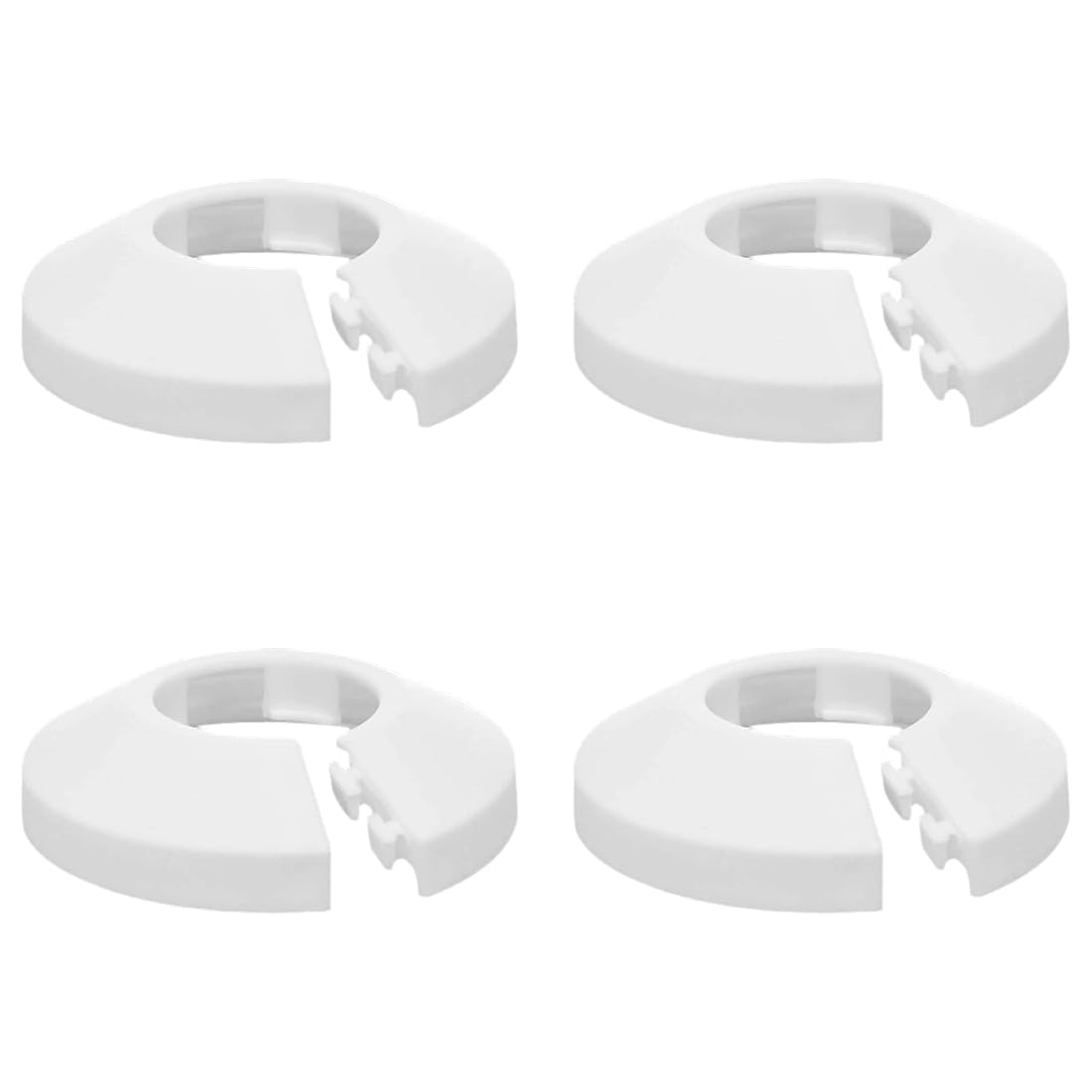 Licqic White 4 Pcs Radiator Pipe Cover, Radiator Ring For 15 Mm Diameter Pipe Trim