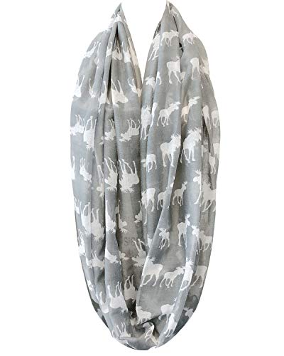 allydrew Lightweight and Airy Forest Animal Infinity Scarf3