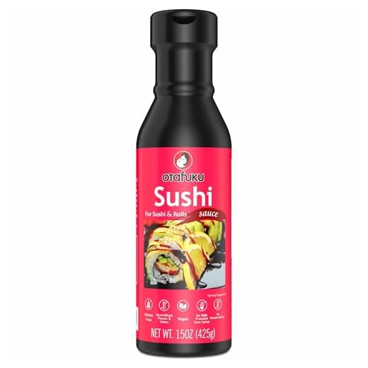 Otafuku Sushi Eel Sauce for Sushi Rolls, Japanese Unagi Sauce Gluten Free, 15 Oz