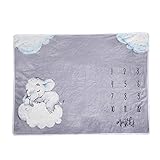 ♬ Patrón de estampado de elefante de dibujos animados lindo y encantador, adecuado para bebés masculinos y femeninos para tomar fotografías.