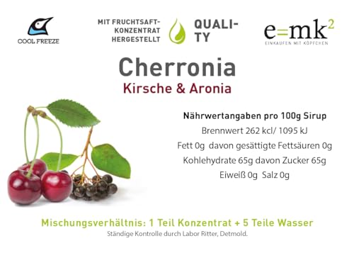 Slush Eis Sirup Quality-Line – Cherronia Aronia & Schwarzkirsche | Konzentrat 5 L 1:5 | Glycerin Frei | für Ninja Slushy Maschine | Premium-Qualität direkt vom Hersteller – Bild 6