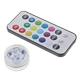 DOITOOL Led-Teelichter Led-Poollicht Mini-Dip-Pool-Vasenlicht Aquarien Vasenlicht Badewannenlicht Led-Licht Unterwasserlicht Schwimmbadlichter Tauchlicht Unterwasserlichter