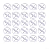 100 Stück Fliesen-Abstandshalter und Keile für verbesserte Fliesenlayout-Genauigkeit und konsistente Spaltkontrolle in Bodenwandanwendungen (weiß, 1 mm)