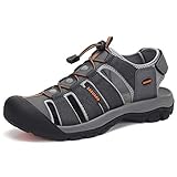 SAGUARO Trekking Sandalias de Playa Hombre Sandalias Punta Cerrada Antideslizante Sandalias Deportivas Gris 43 EU