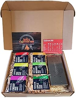 Exstream BBQ Wood Chip Selection Box - Apple, Cherry, Beech, Mesquite, Oak, Hickory
