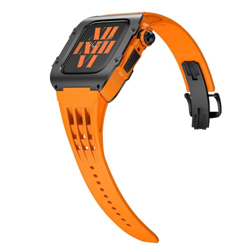 Kit modification Apple Watch 45mm acier inoxydable bracelet iWatch 9 8 7 SE 44mm