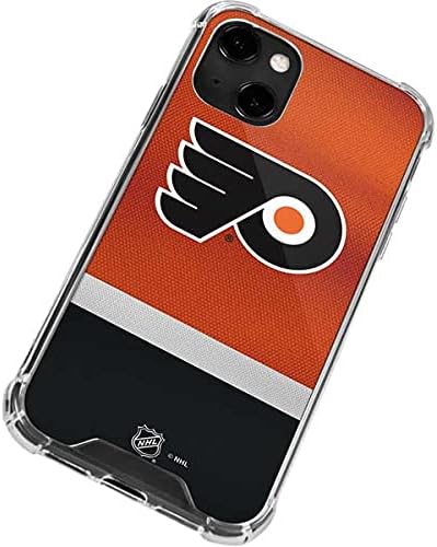 Skinit Clear Phone Case Compatible with iPhone 13 - Officially Licensed NHL Philadelphia Flyers Alternate Jersey Design