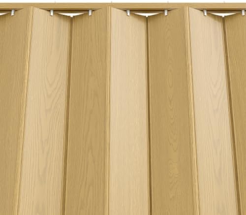 SMARTSTANDARD 32" x 80" Foldable Accordion Doors for Closet,PVC, Golden Oak — view 3