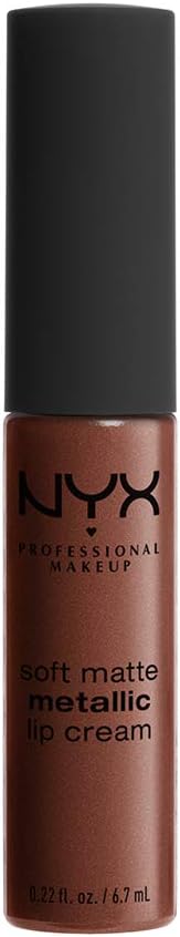 NYX PROFESSIONAL MAKEUP Soft Matte Metallic Lip Cream, Dubai 12, 0.22 Ounce