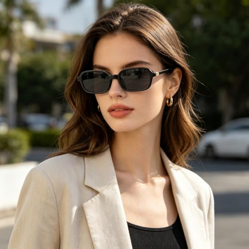 Image of 10 Pack Retro Rectangle Sunglasses for Women