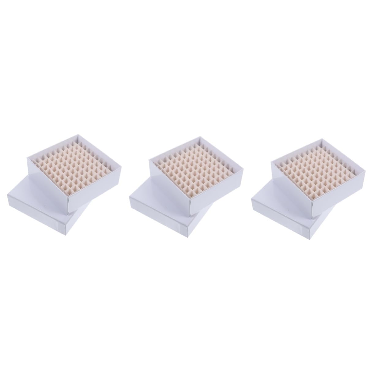 GLEAVI 3pièces Boîte De Rangement Cryogénique Pour Tubes à Centrifuger Support Étanche Carton Pour Laboratoire Cases Pour Identification Et Stockage Des Échantillons
