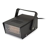 Tasa de flash ajustable SODIAL(R) Mini LED estroboscopica intermitente efecto de luz blanca AC 100-240V etapa del disco