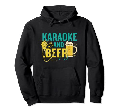 Karaoke Lover Beer Fan Friends Gatherings Singing Party Sudadera con Capucha