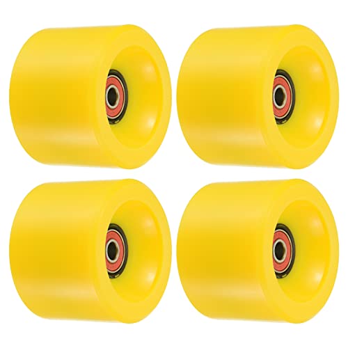 PATIKIL 70mm 78A Longboard Wheels with Red ABEC-9 Bearings