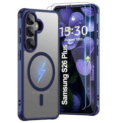 Coque Galaxy S26 Plus MagSafe avec 2 verres trempés Pilaru protection mate