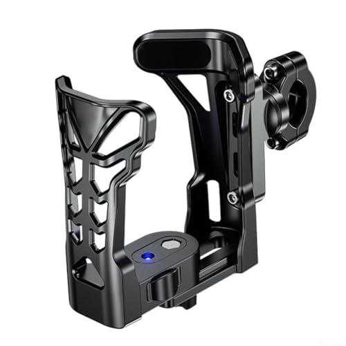 Porte-gobelet en alliage d'aluminium de moto finition noire haut de gamme durable