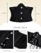 Scarlet Darkness Renaissance Corset Belt for Women Medieval Vintage Boned Underbust Bustier Top Dark Black 8