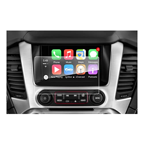 Ruiya 2015 2016 2017 2018 2019 GMC Yukon XL INTELLILINK 8-Inch Car Navigation Screen Protector,GMC Infotaintment System HD Clear TEMPERED GLASS Screen Protective Film