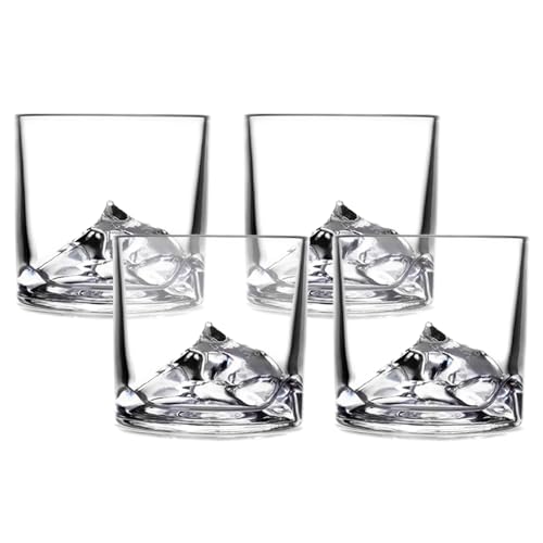 image for LIITON Heavy Crystal Whiskey Glasses Gift Set, Thick Freezable Bourbon