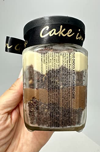 image for misses sweet Gourmet Cake in a Jar - Duo Chocolate Cake in Jar with Sp