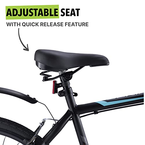 Image of by Cult Sonic 700 C Black Single Speed City Bike, Cycle /Bicycle with Free Cycling Event & Ride Tracking App (19 Inch Frame, Ideal for 15+ Years)