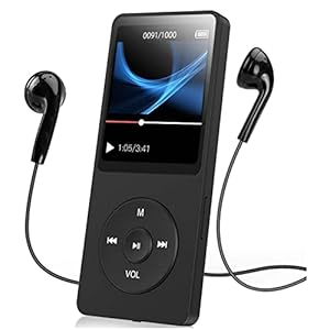 Reproductor MP3 MP4 con, Pantalla LCD Digital Ultradelgada de 1,77 Pulgadas, Reproductor de Música MP3 con Sonido HiFi Portátil con, Altavoces HD Integrados (con Tarjeta de