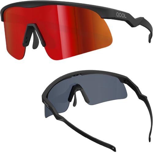 Living out your qool time Lunettes de sport Z87 pour homme et femme lunettes de sécurité sport résistantes aux chocs pour cyclisme randonnée pickleball et squash