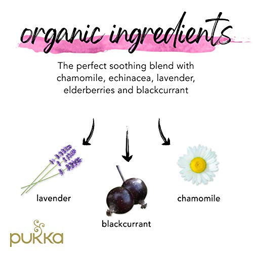 Pukka Organic Night Time Berry Herbal Tea Sachets 20ea