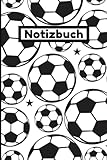 A5 Notizbuch: Fußball geschenke für jungs | Fussball Notizbuch für Jungen | 120 linierte Seiten