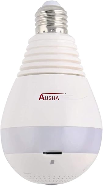 V88RCCTV Camera WiFi , 360 degree Panoramic Camera Bulb, Security Bulb Camera WiFi Outdoor 2.4GHz WiFi Home Security Cameras with Night Vision, Two Way Audio, Motion Detection