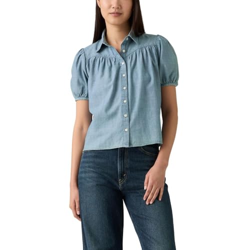 Image of Levi's Womens Lea Short Sleeve Slim Blouse