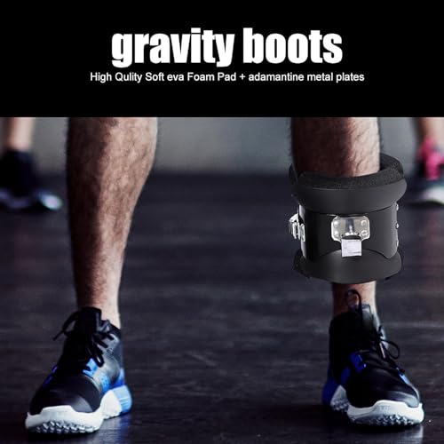 Image of Zerone Anti Gravity Inversion Boots, Solid Steel Gravity Boots Hanging, Hang Up Boots Inversion Boots for Stretching Muscles, Relieving Back Pain and Fitness