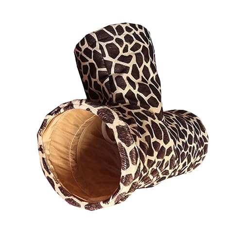 Milisten Tunnel De pour Animaux De Compagnie Tonnelle Voies pour Rats Hamsters Chinchillas Et Petits Rongeurs Jouet Motif Léopard Fournitures pour Rongeurs Et Petits Animaux