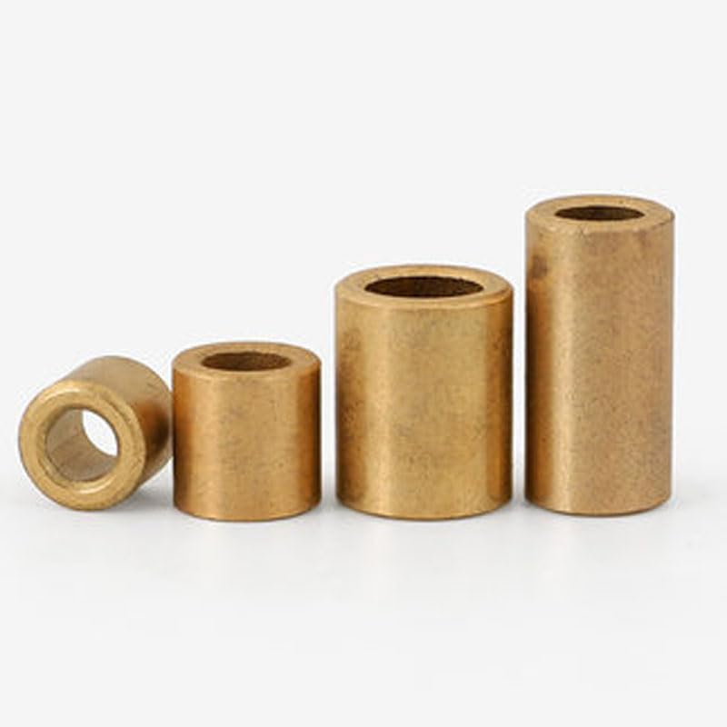 10pcs M3 M4 M5 ID Brass Copper sets Oily Bearing sleeve Powder metallurgy Bushing Shaft sleeves OD 6/8/9mm high 4/5/6-10mm - (Dimensions: 4mx8mmx8mm)