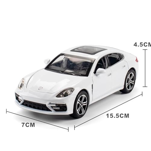 Image of Mashes Porsche Panamera Diecast Metal Car Toy 1:32 Scale with Openable Doors, Pull Back Action, Light & Sound, Detailed Luxury Sedan Model for Kids & Collectors, Premium Gift Toy Car [Multicolor]