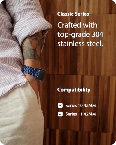 Image of Fullmosa Metal Band with Case for Apple Watch 42mm Series 11 10