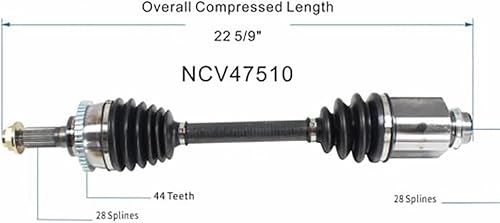 Miniatura 5 de 2 unids conductor delantero lado pasajero lado par CV montaje CV junta CV eje para Ford Probe Manual Trans Auto Trans 1994-1997 para Mazda 626 1996