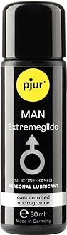 Man Premium Extremeglide - Highly Concentrated Silicone-Based Personal Lubricant for Men - Extra-Long-Lasting Lubrication (30ml)