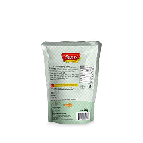 Image of SWAD Mango /Green Chilli /Garlic, Lemon, Kerda Mixed /Chhundo /Sweet Lime Chutney /Sweet GorKeri /Tenti Dela /Combo 200g - (Pack of 8)