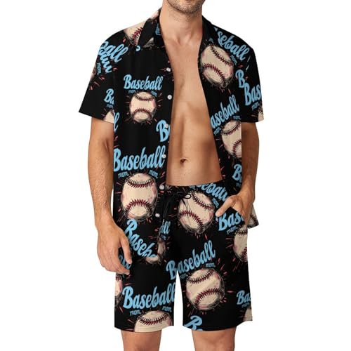 Chemise hawaïenne et short pour homme ensemble deux pièces classique de vacances