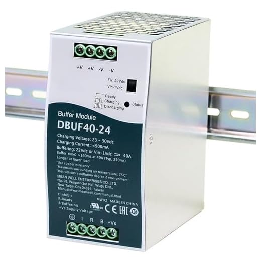 DIN Rail Buffer Module, 24V 40A