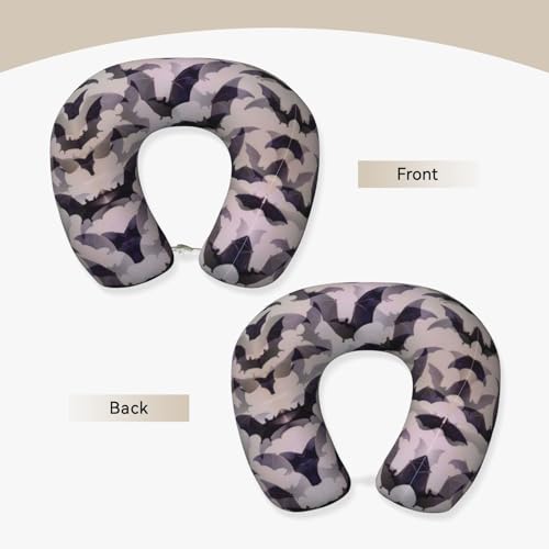 Almohada viscoelástica cuello en U 30 cm negro miniatura 3